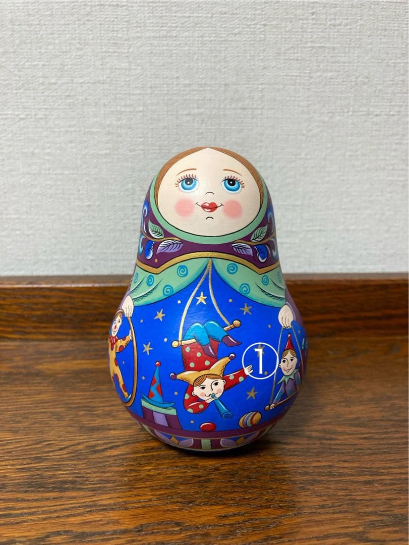 【28%OFF】新春セール♪ロシア☆起き上がりこぼし『サーカス』マトリョーシカ