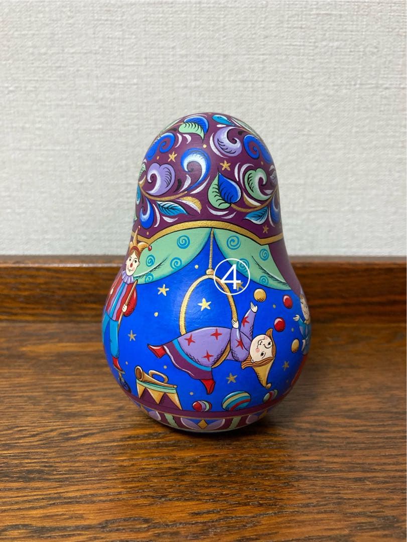 【28%OFF】新春セール♪ロシア☆起き上がりこぼし『サーカス』マトリョーシカ