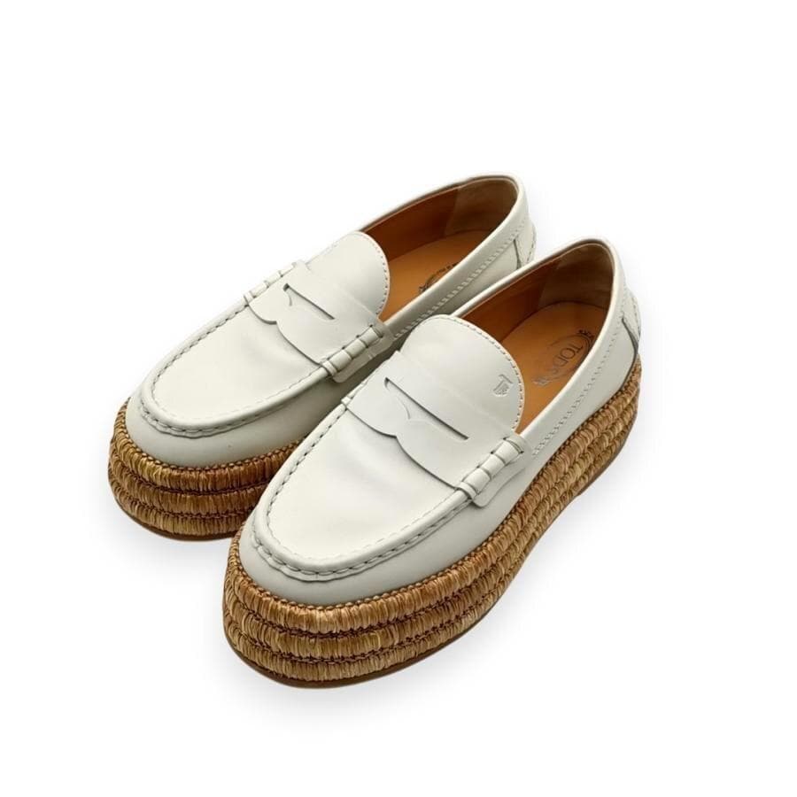 美品 トッズ TOD'S プラットフォーム ローファー 11-25112818