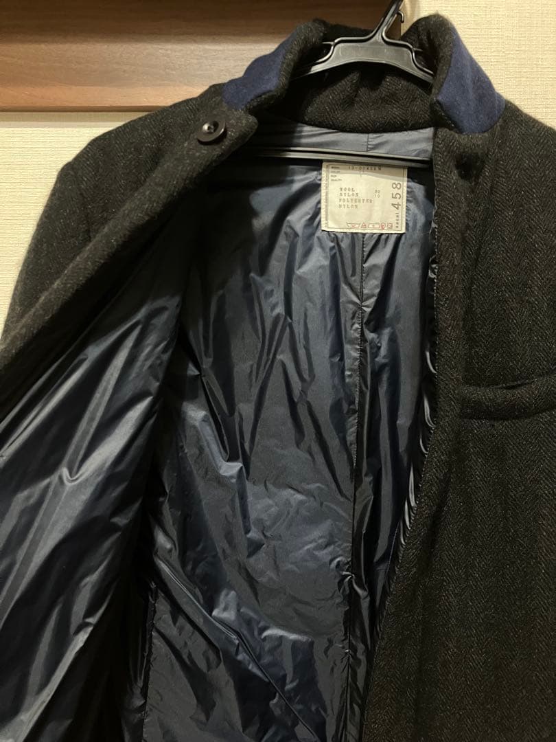 sacai✨パデットツイード　ステンカラーコート