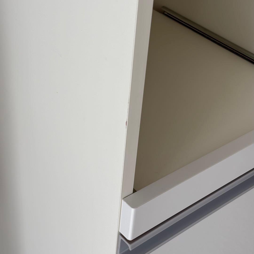 パモウナ キッチンカウンター 白 キャスター付き