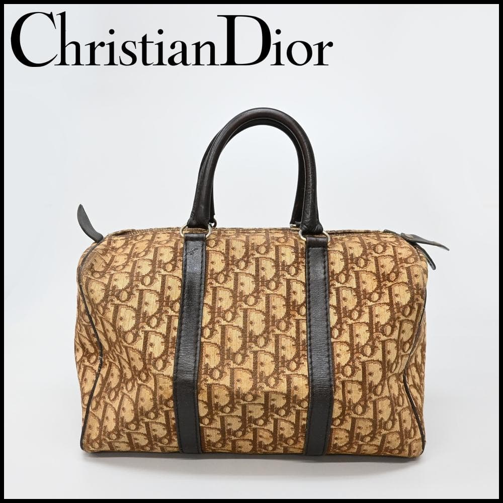 47955★年 クリスチャンディオール ボストンバッグ トロッター柄 Christian Dior(クリスチャンディオール) Vintage Trotter Print