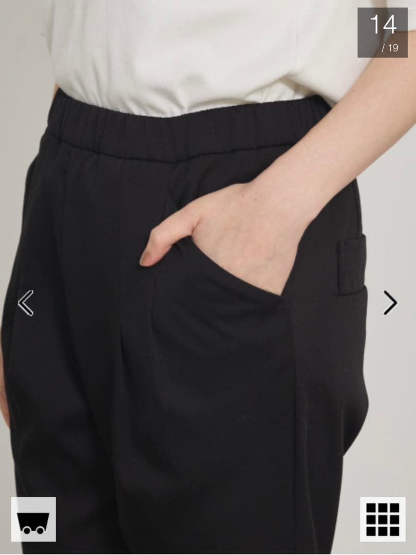 SALE‼️qualite2WAYタックパンツウォームサテンタックパンツ