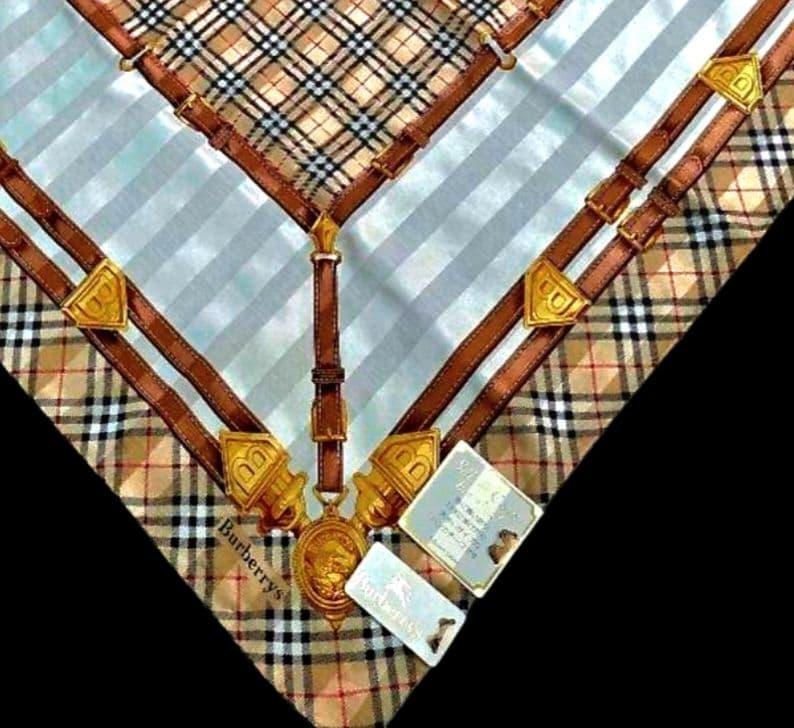 新品未使用 BURBERRY シルクコットン ハンカチーフ - メルカリ