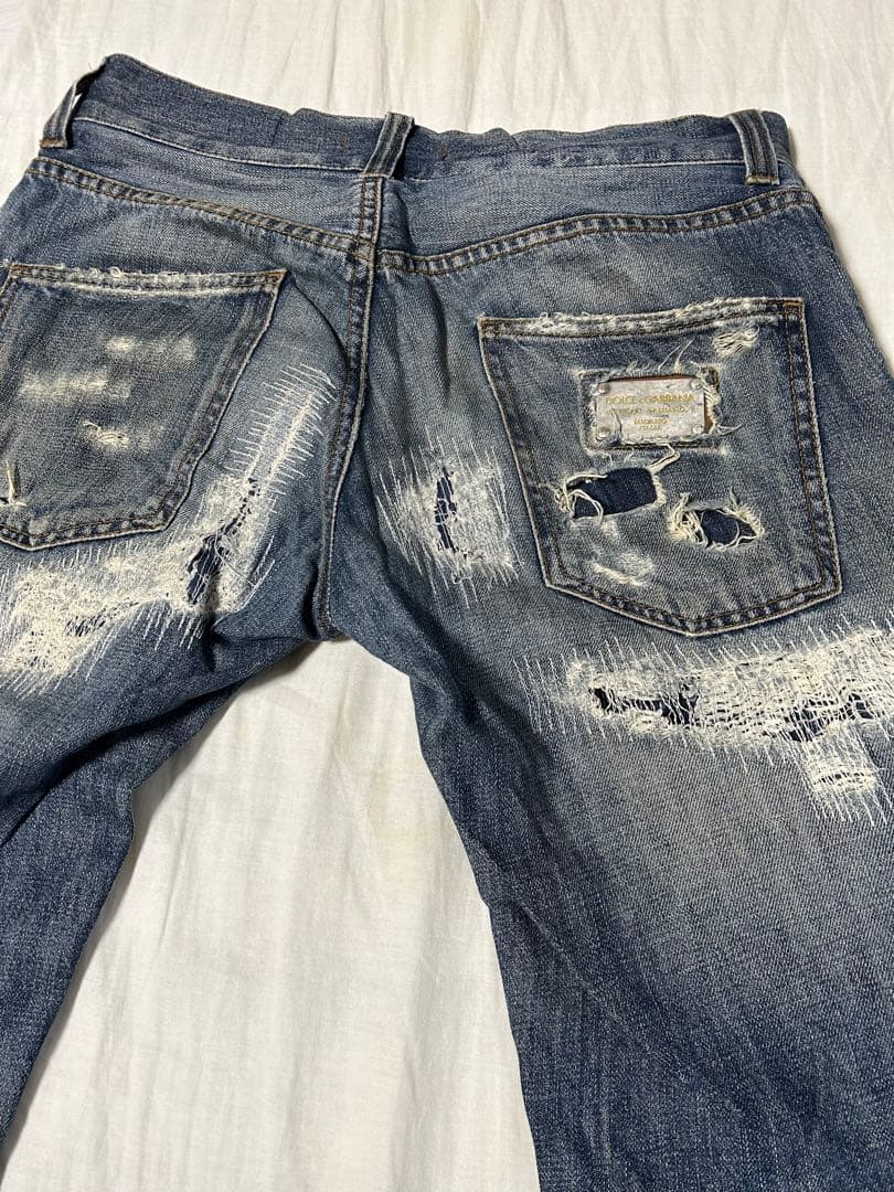Dolce&Gabbana ダメージリペアデニム 44 - メルカリ