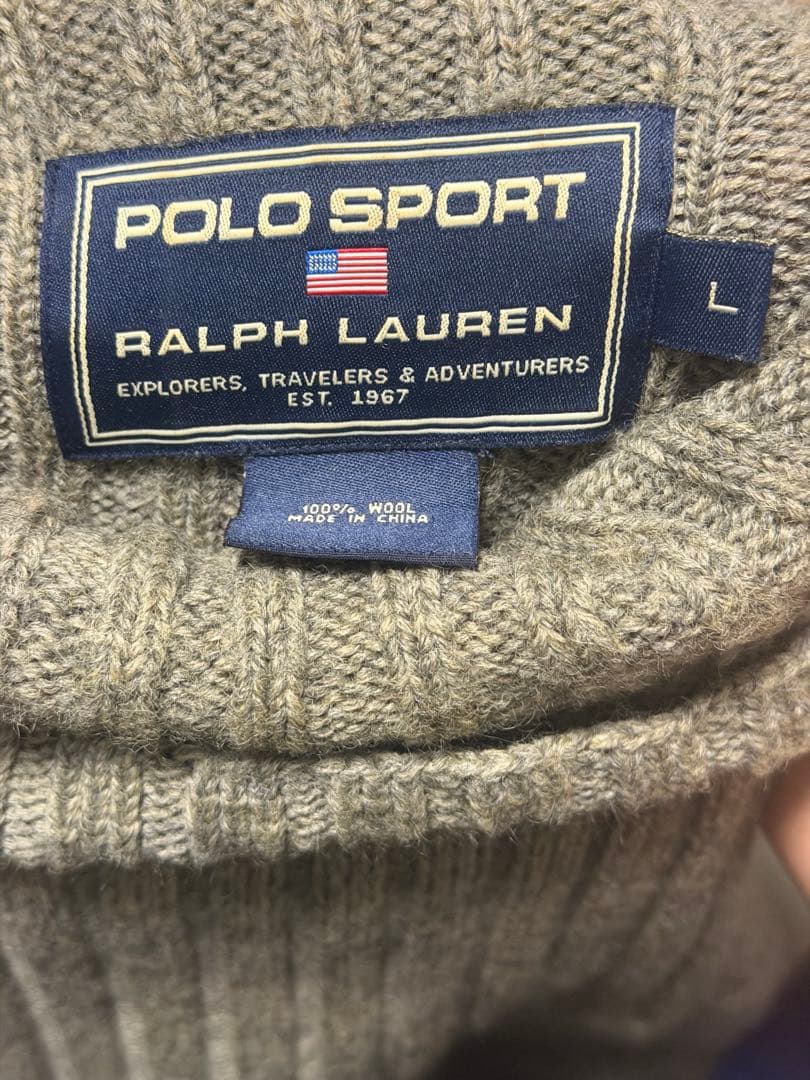 レア！POLO SPORT RALPH LAUREN フード付きニット L