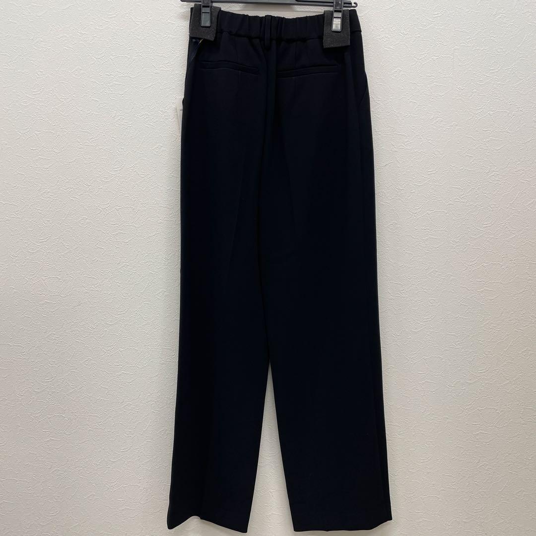 AP34 GRACECONTINENTAL トリアセダブルクロスパンツ　ブラック