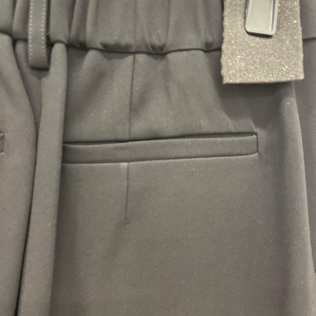 AP34 GRACECONTINENTAL トリアセダブルクロスパンツ　ブラック