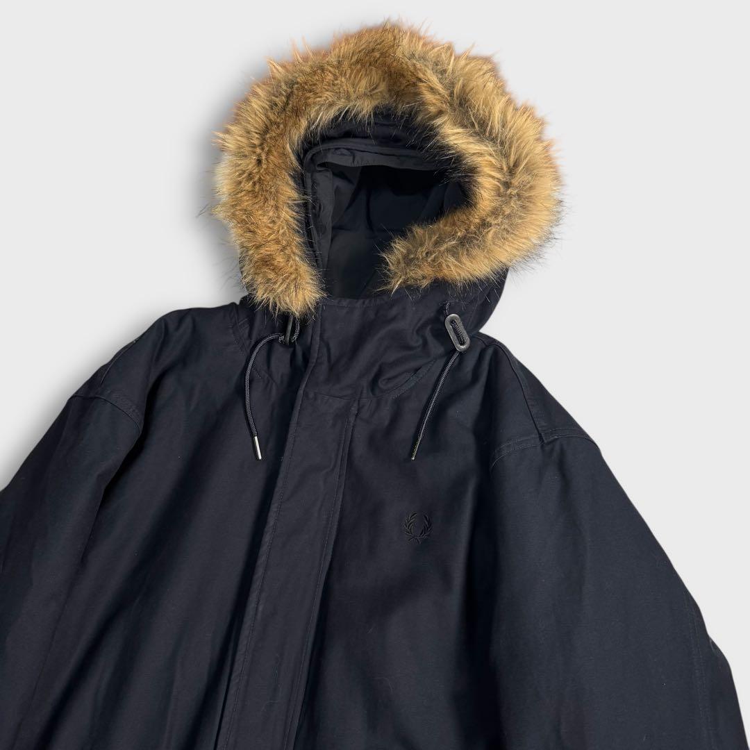 L フレッドペリー 3WAY モッズコート プリマロフト 中綿ライナー ネイビー