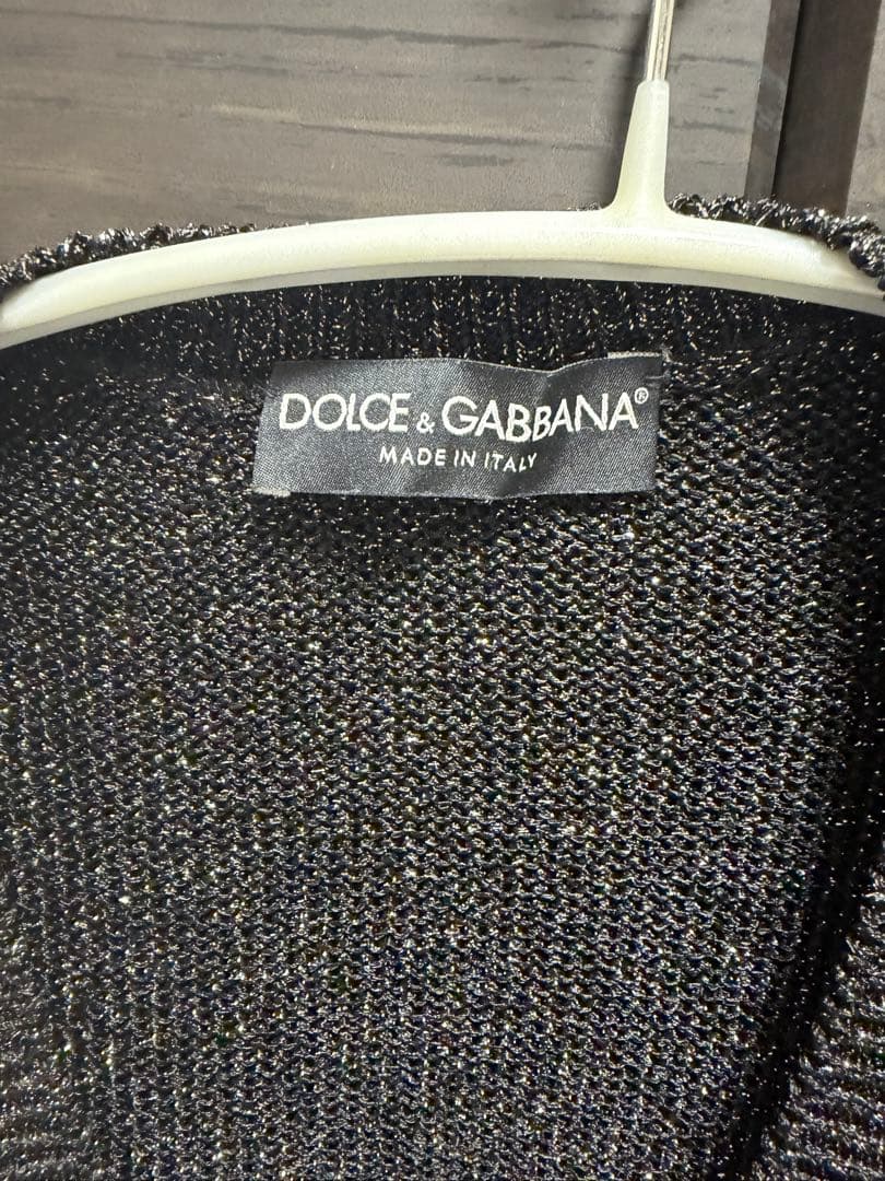 DOLCE&GABBANA ドルチェアンドガッバーナ セーター　ブラックラメ