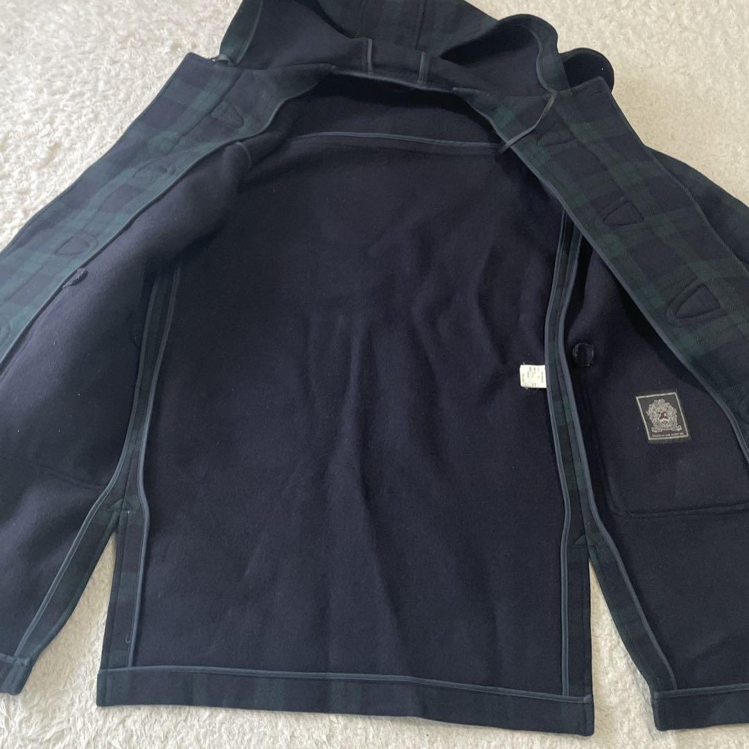 美品VAN JACKET メンズ ロングダッフルコート チェック グリーンLL