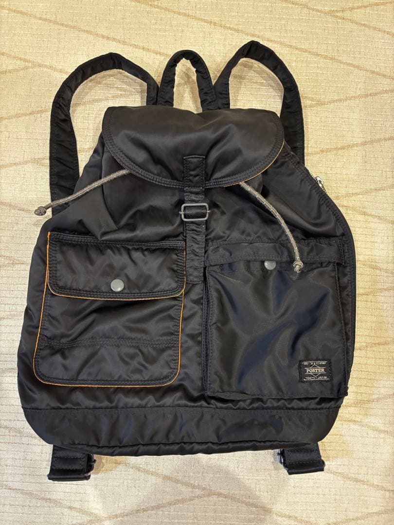 PORTER ブラックバックパック タンカー