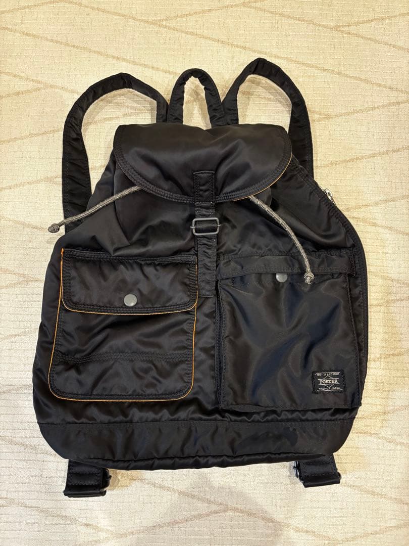 PORTER ブラックバックパック タンカー
