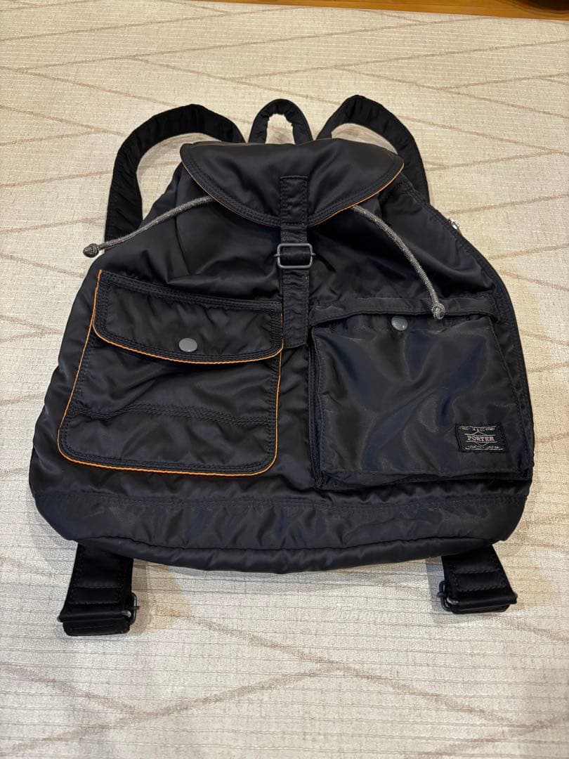 PORTER ブラックバックパック タンカー