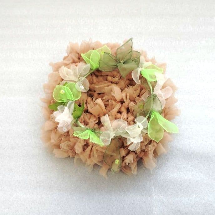 バレエ衣裳　トリコット2枚重ねピンク　キューピット5着まとめ　髪飾り2点付