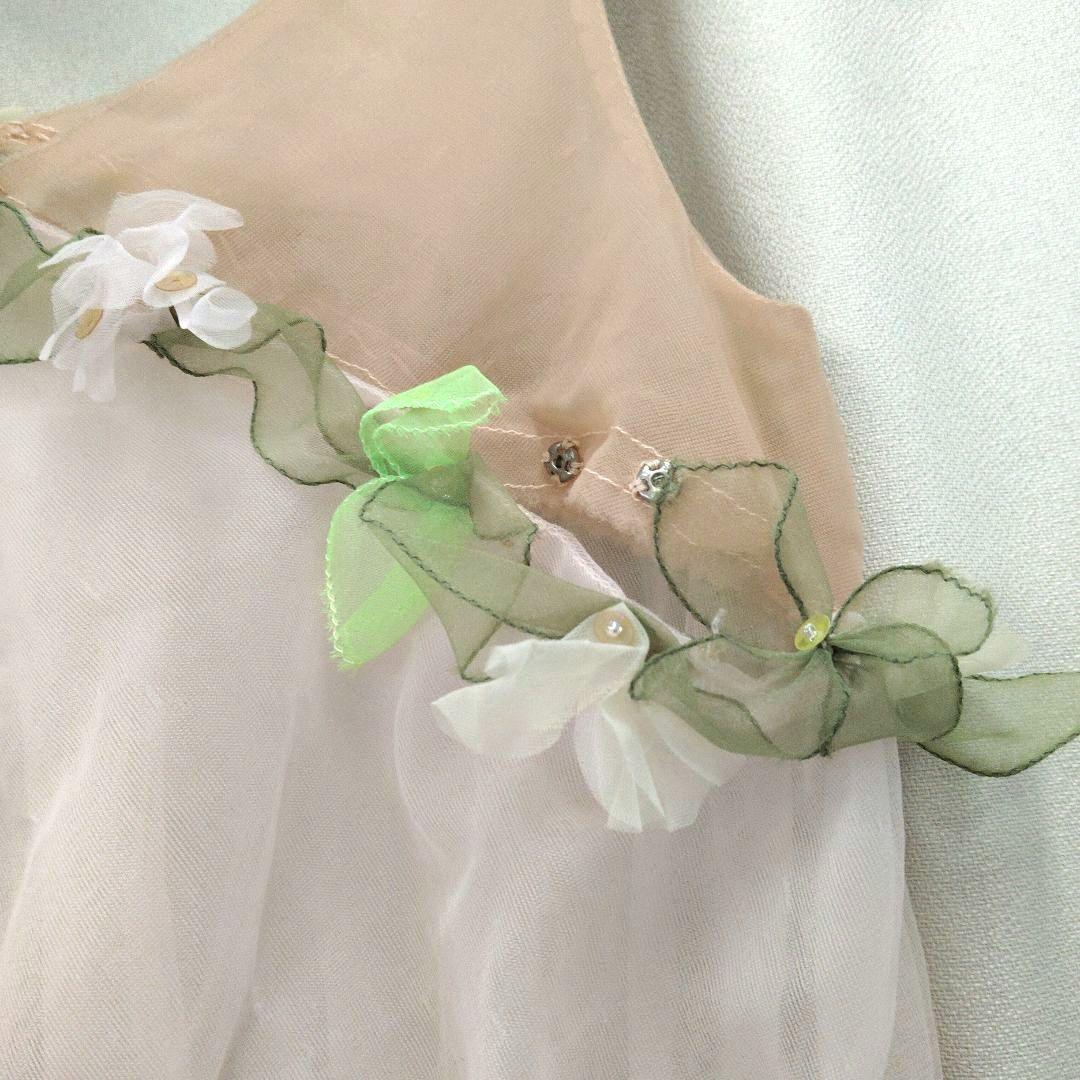 バレエ衣裳　トリコット2枚重ねピンク　キューピット5着まとめ　髪飾り2点付