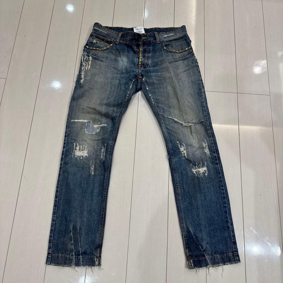 値下げ済　DOLCE & GABBANA ダメージデニム