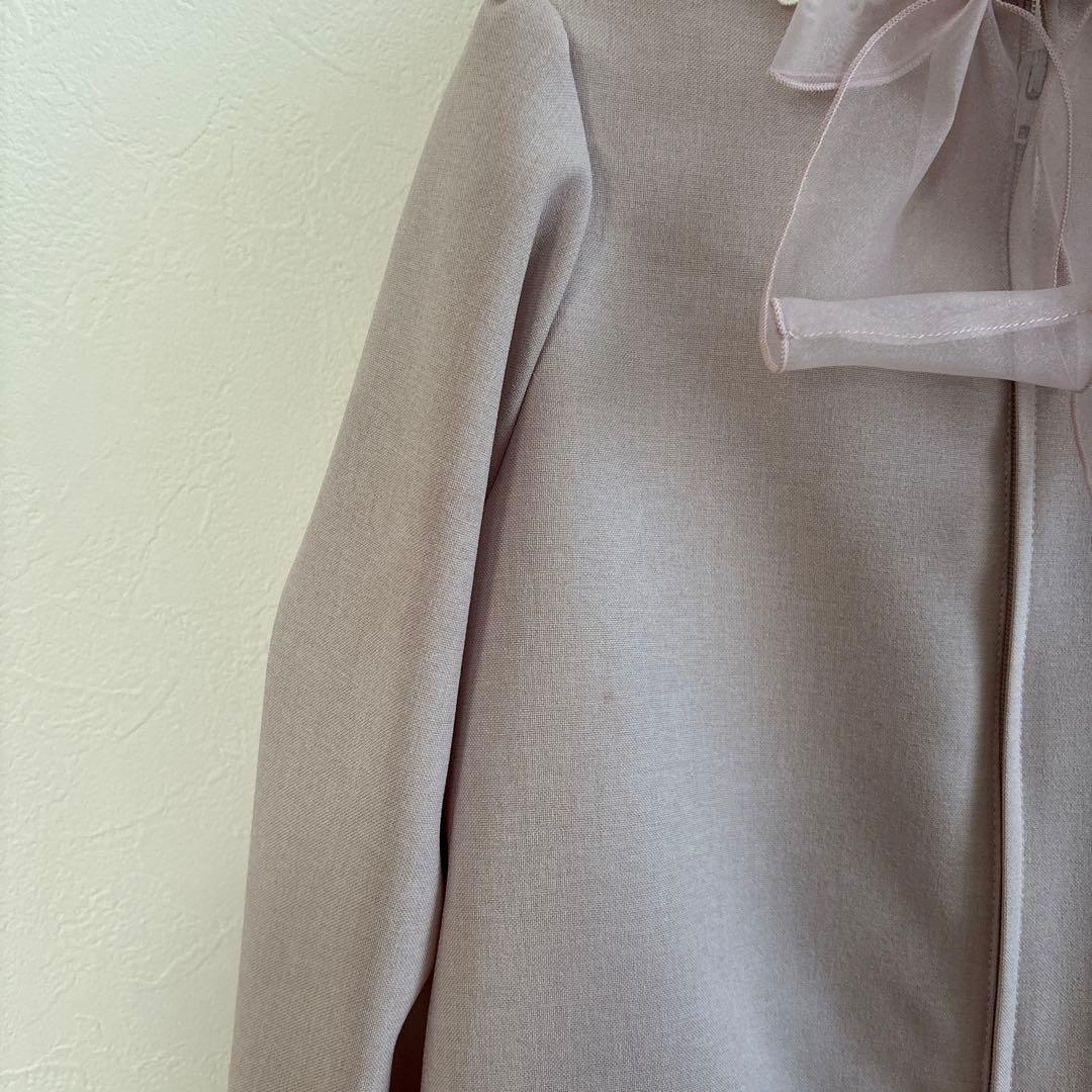 プティマイン（petit main）長袖OP+スカラップジャケットセット110