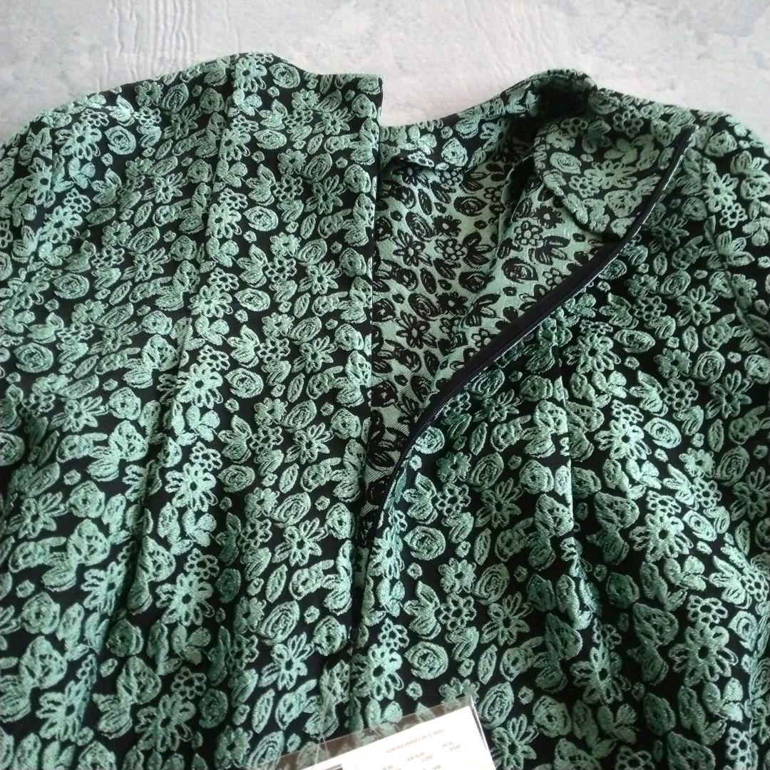 ♡ぼぶ♡【サンセルフ】未使用 タグ付き ジャガード フラワー ドレス