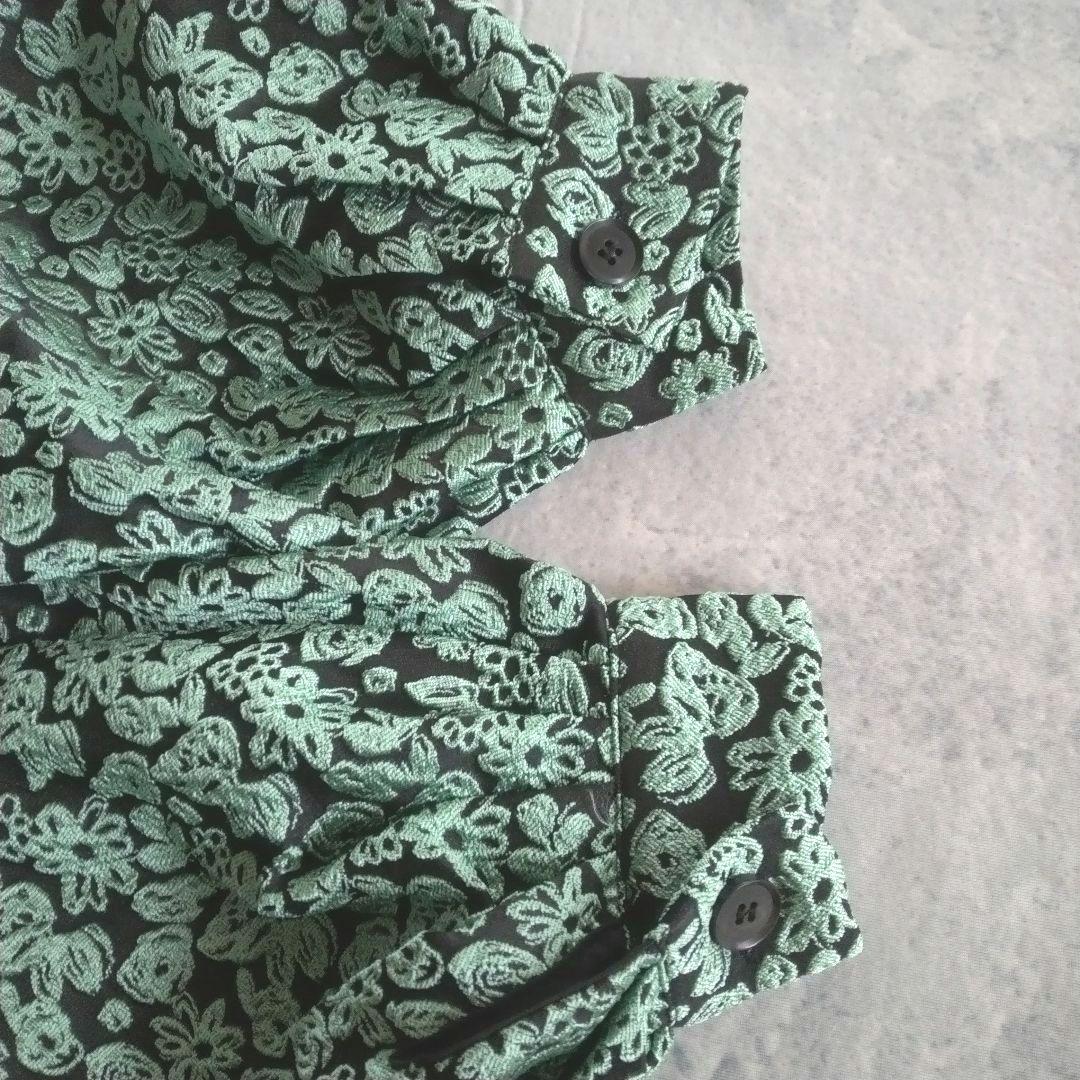 ♡ぼぶ♡【サンセルフ】未使用 タグ付き ジャガード フラワー ドレス