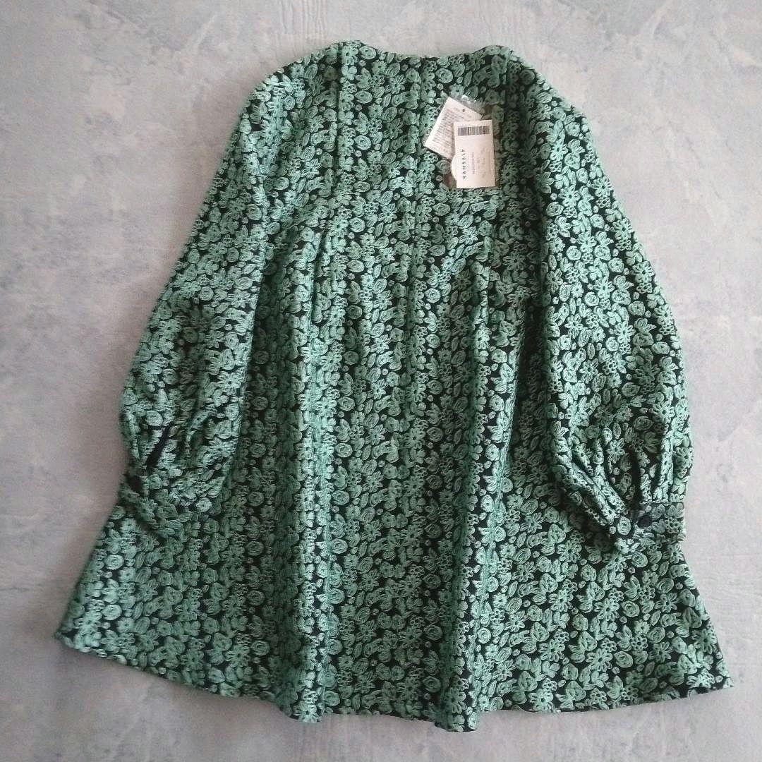 ♡ぼぶ♡【サンセルフ】未使用 タグ付き ジャガード フラワー ドレス