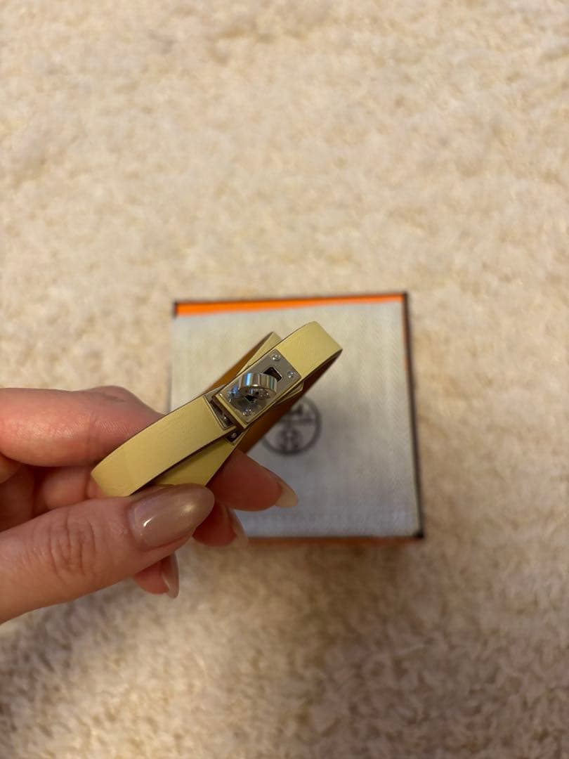 エルメス レザーブレスレット ミニ・ケリー ドゥブルトゥール　ケリーブレスレット