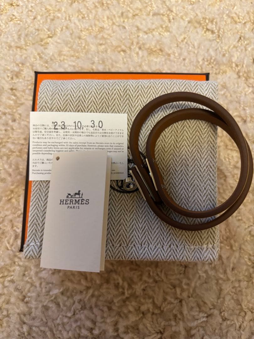 エルメス レザーブレスレット ミニ・ケリー ドゥブルトゥール　ケリーブレスレット