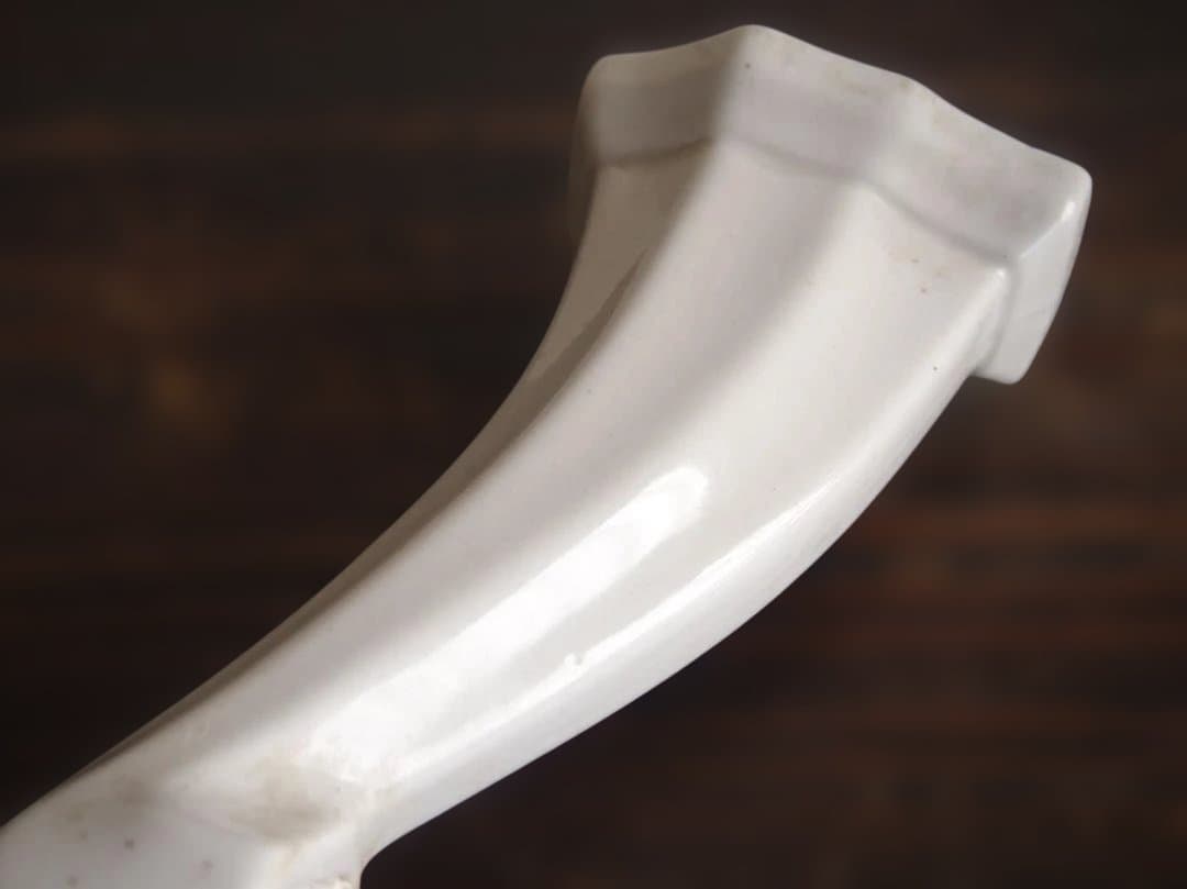 陶器アーム付ミルクガラスランプ パウダールーム アールデコデザイン/K311