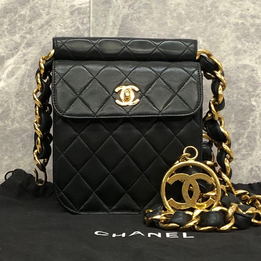 CHANEL マトラッセ ラムスキン ウエストポーチ 付属品付き 人気モデル