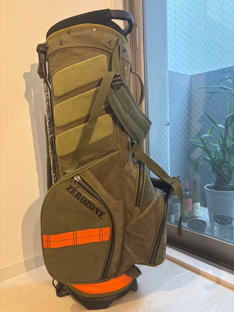 ZEROZONE ゼロゾーン　キャディバッグ　アーミー　スタンド