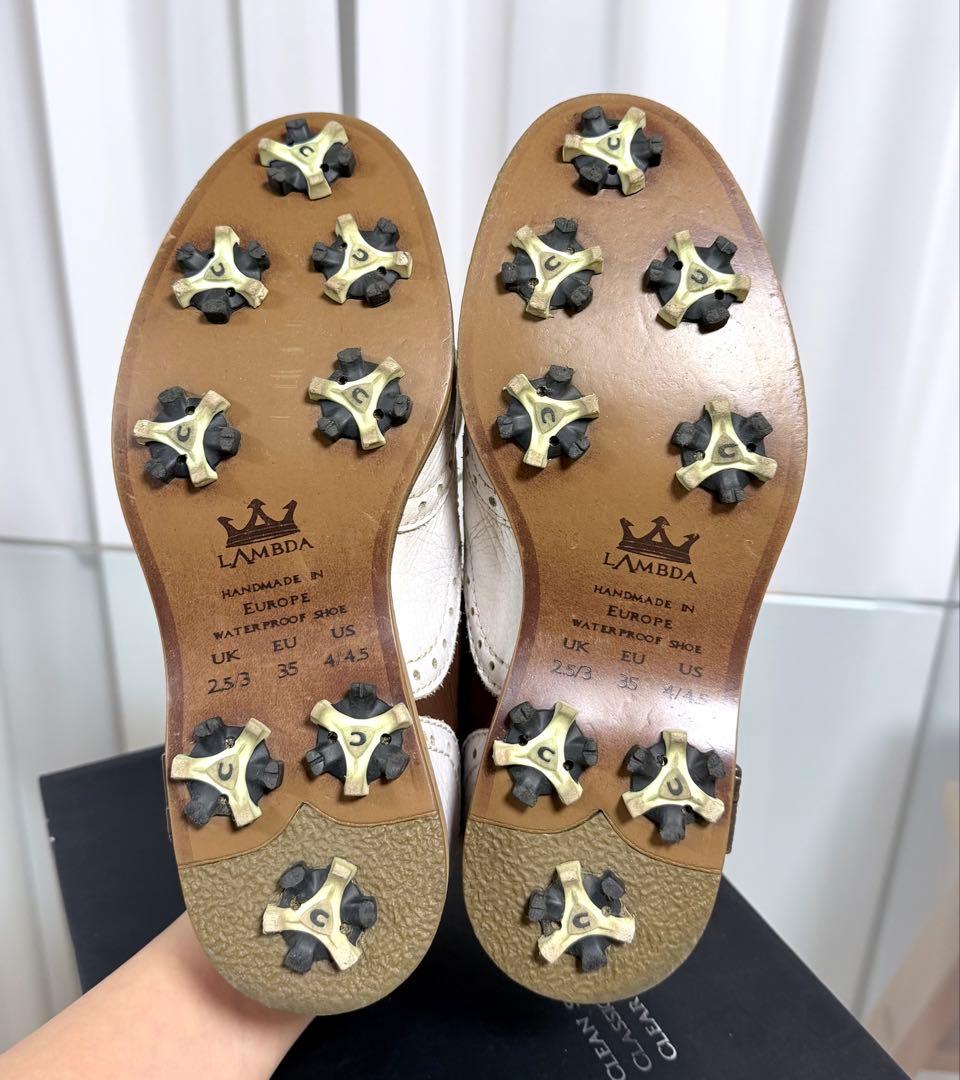 LAMBDA フリンジゴルフシューズ 35サイズ(EUR) スパイク24個付き