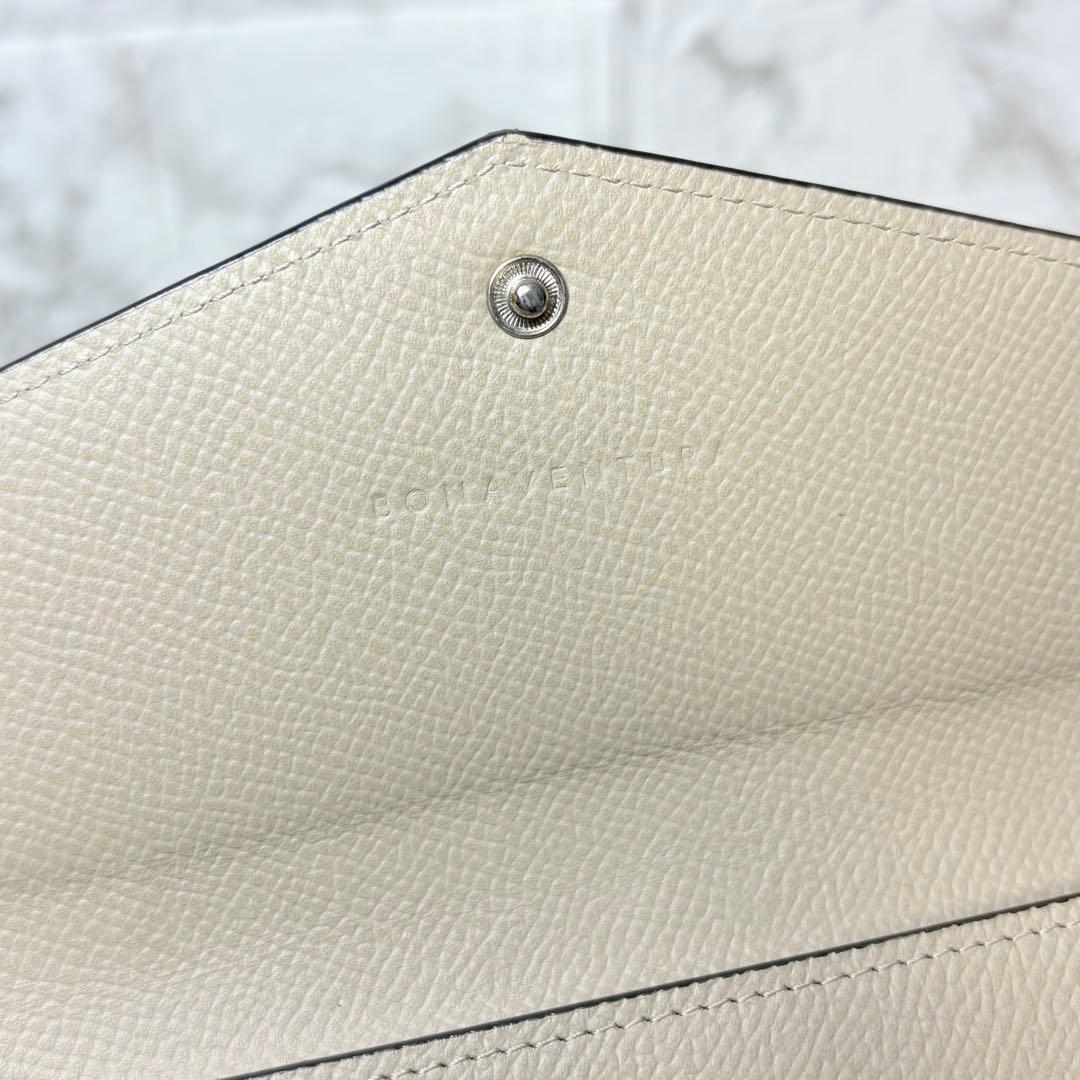 ボナベンチュラ　長財布　エンべロップ　エトープ　シボ革