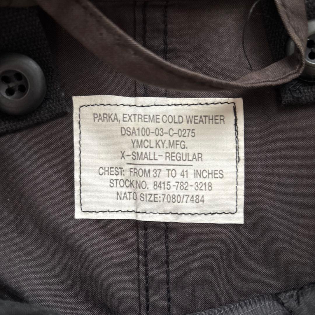 【ライナー付】M-65 フィッシュテールパーカーYMCL KY製 XS ブラック