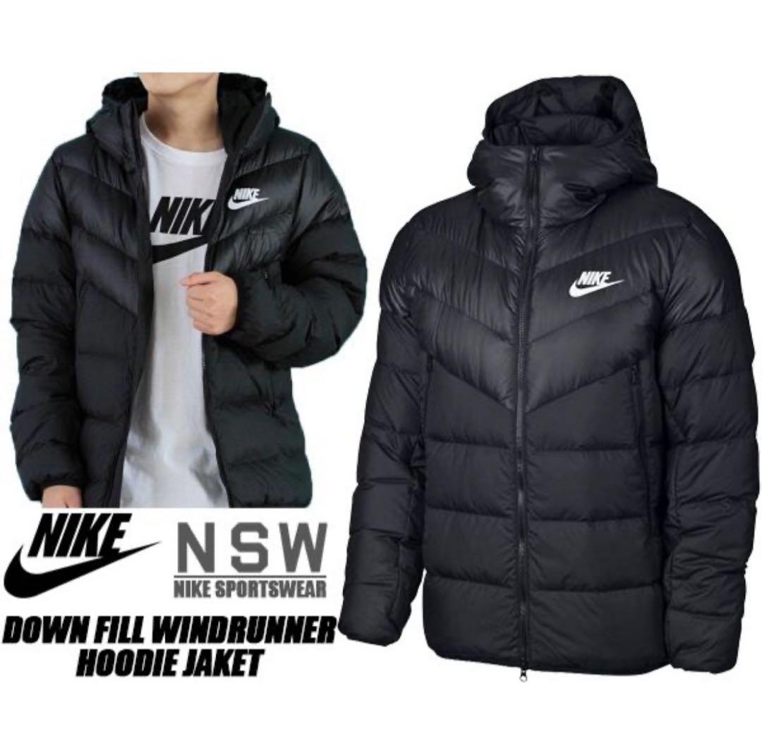 ナイキ Nike ダウンジャケット ブラック 黒 メンズ L - メルカリ