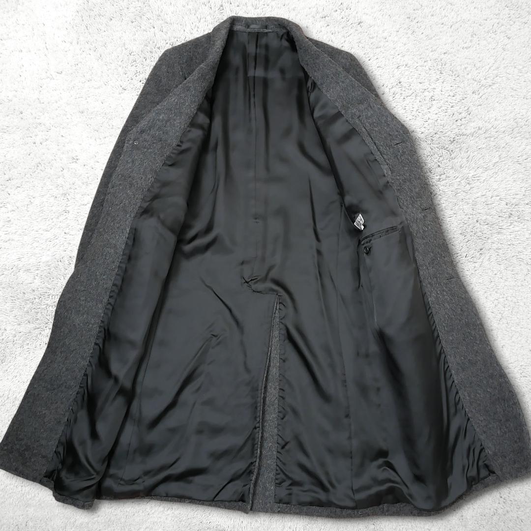 美品【ポールスミス】アルパカ100% チェスターコート L グレー 日本製