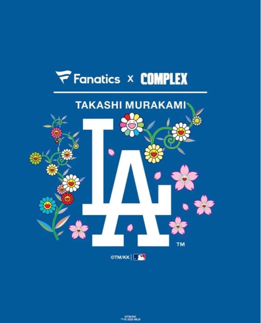 限定完売品 ドジャース 村上隆 特別コラボ Tシャツ サイズL ブルー