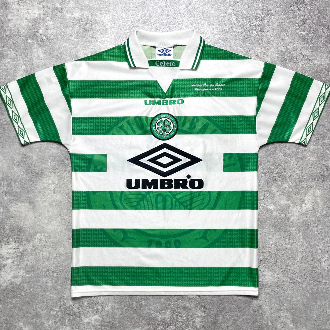 国内正規品 97/99 UMBRO Celtic Home 優勝記念刺繍】 - メルカリ