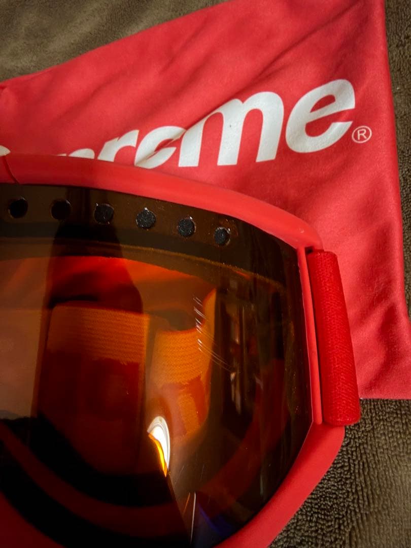 supreme Smith コラボ　ゴーグル　レッド　15AW