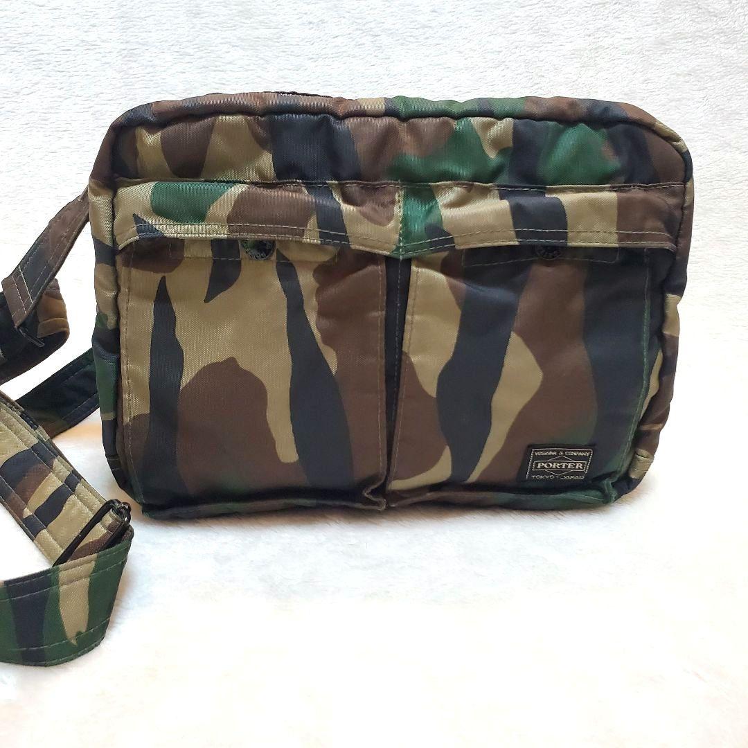 希少 美品 PORTER 迷彩柄 ショルダーバッグカモフラ