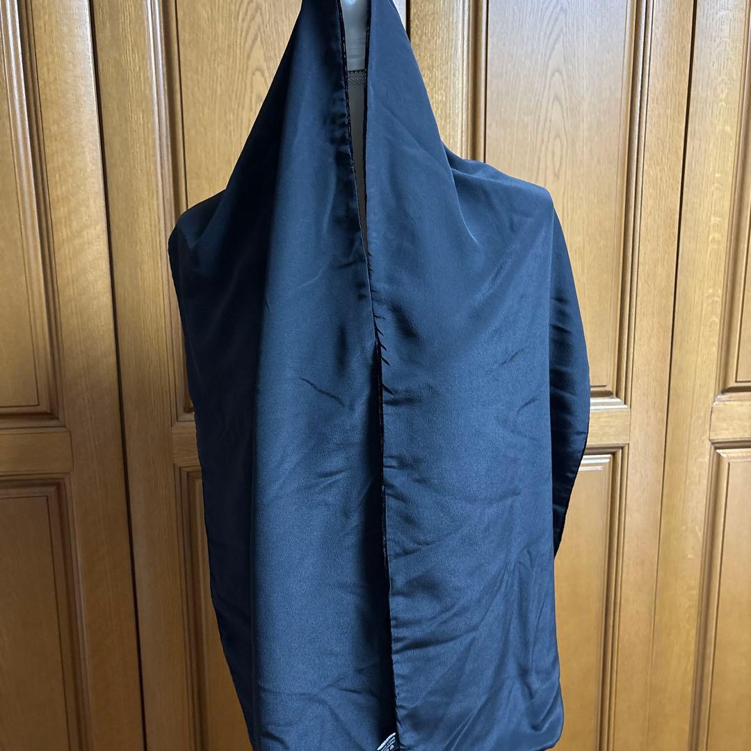 GUCCIグッチ黒いベルベットマフラー 男子兼用