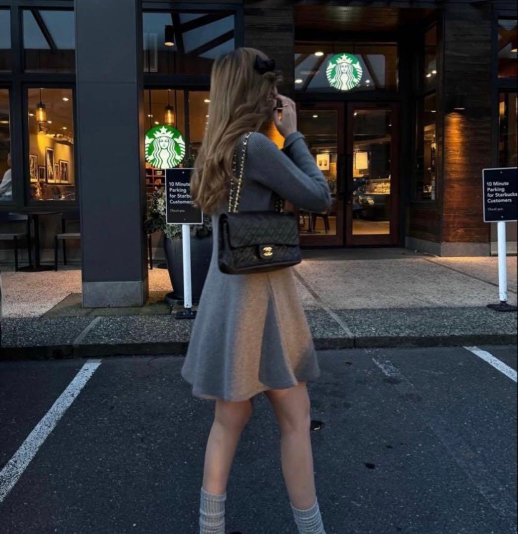 正規品 thetoe Reims Flare Onepiece グレー Sサイズ ブラン