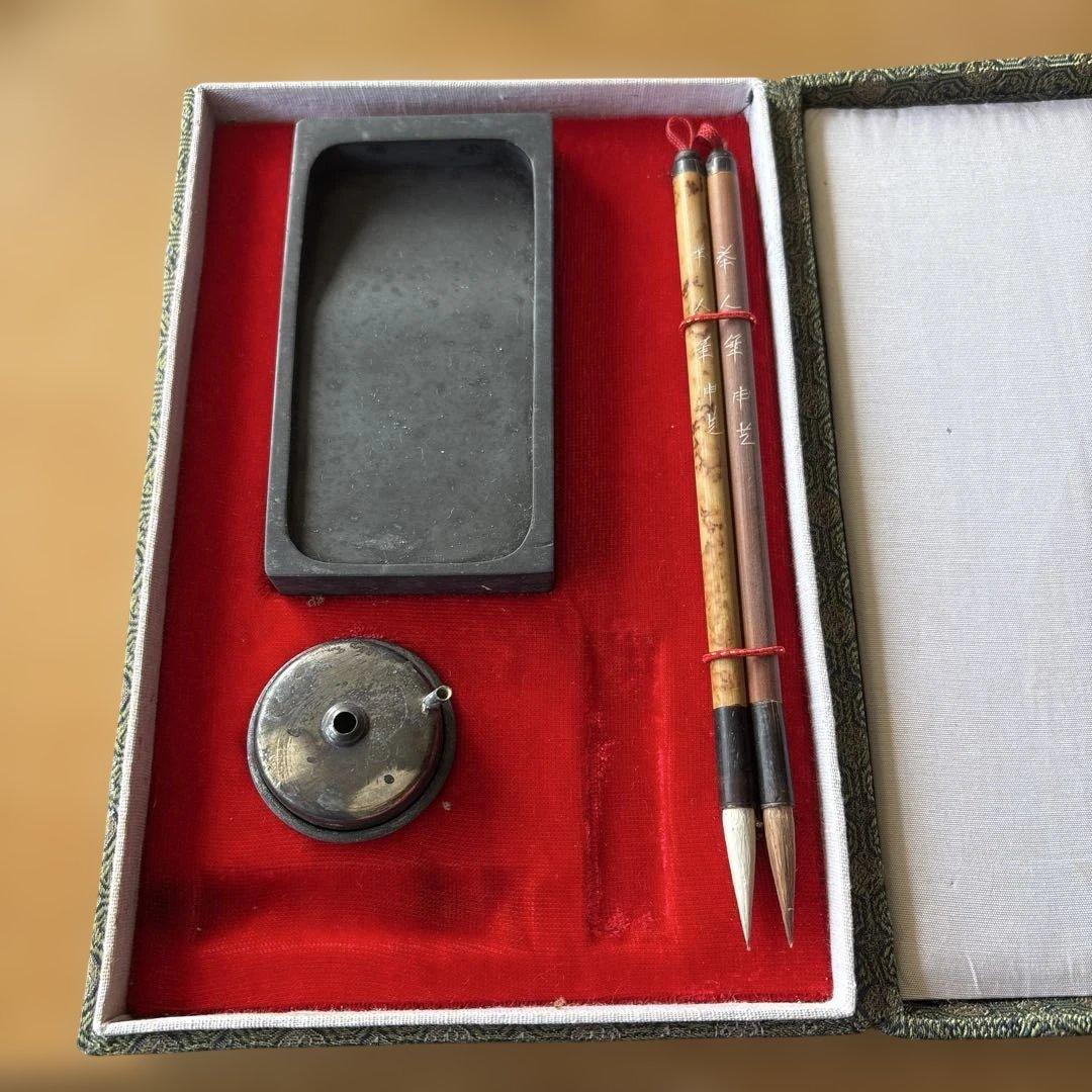 書道用具セット（硯、墨、筆） - メルカリ