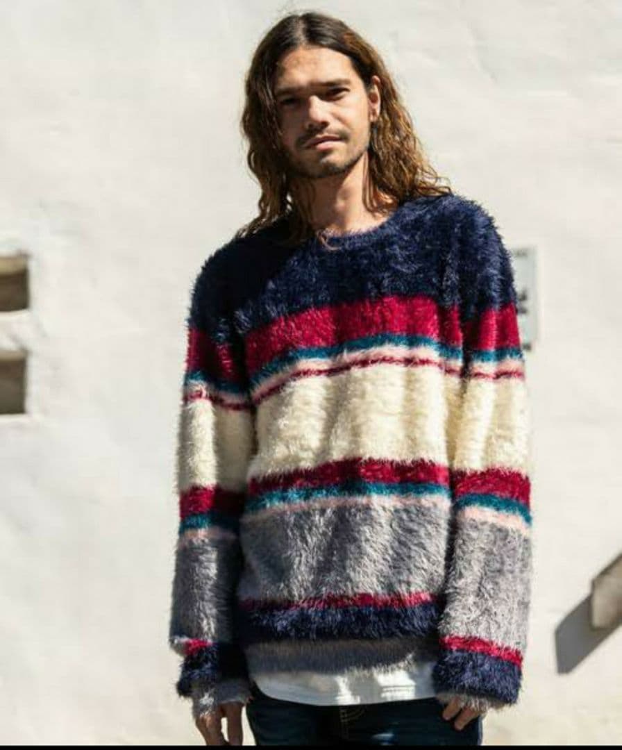 ひろ　 glamb Kaylee border ニット