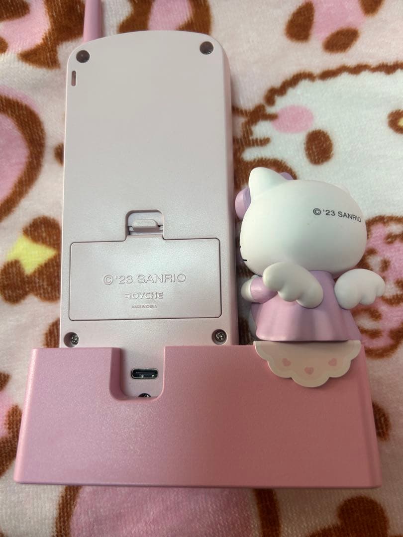 レア　ハローキティ ガラケー型　置き時計　韓国