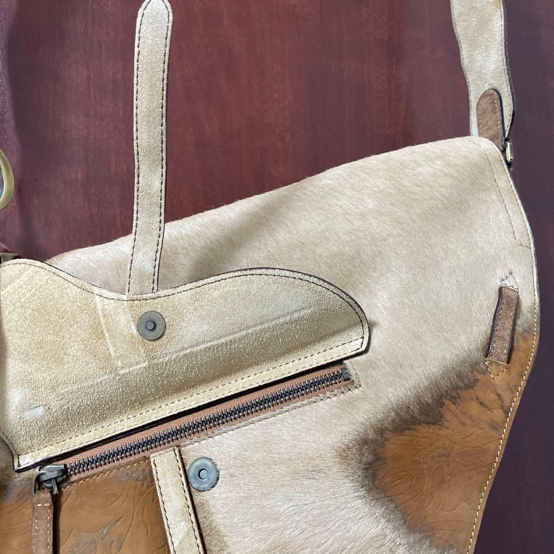 美品 希少クリスチャンディオールChristian Dior サドル ハラコ