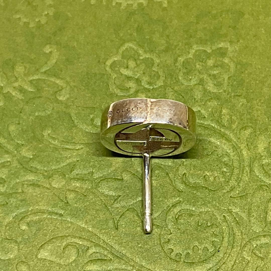 正規美品！グッチ　片耳ピアス　ダブルGロゴ　Ag925