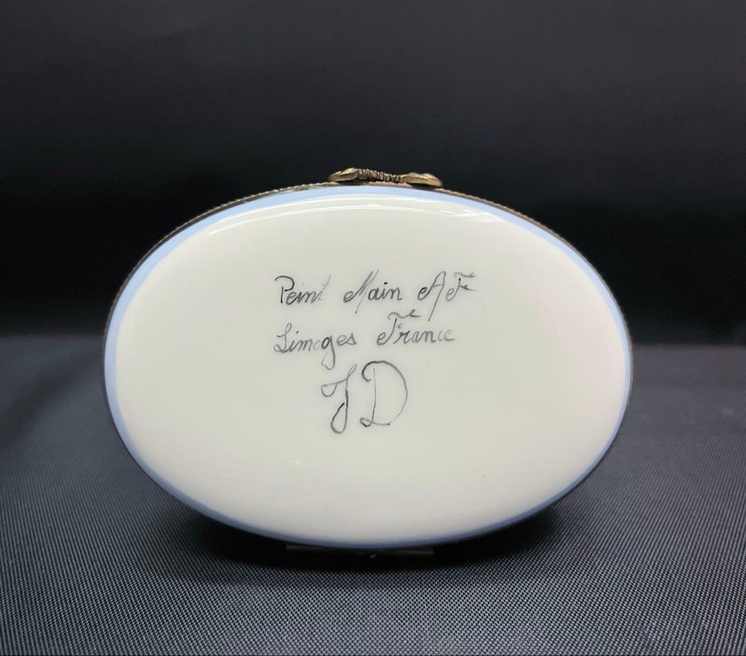 m*u様 限定生産 リモージュボックス 猫 ボンボニエールフランス製 トリンケッ