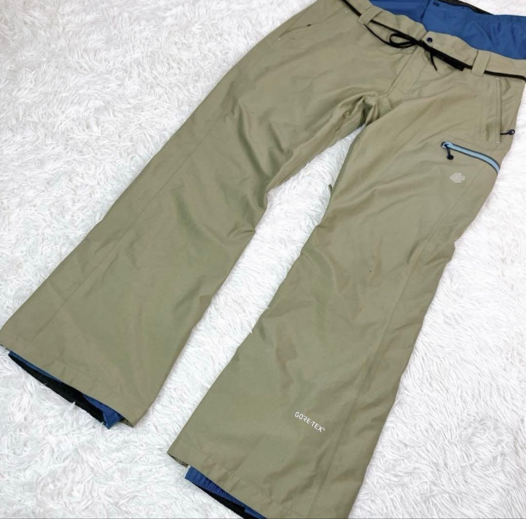 【美品】REW スノボ パンツ GORE-TEX カーキ XL