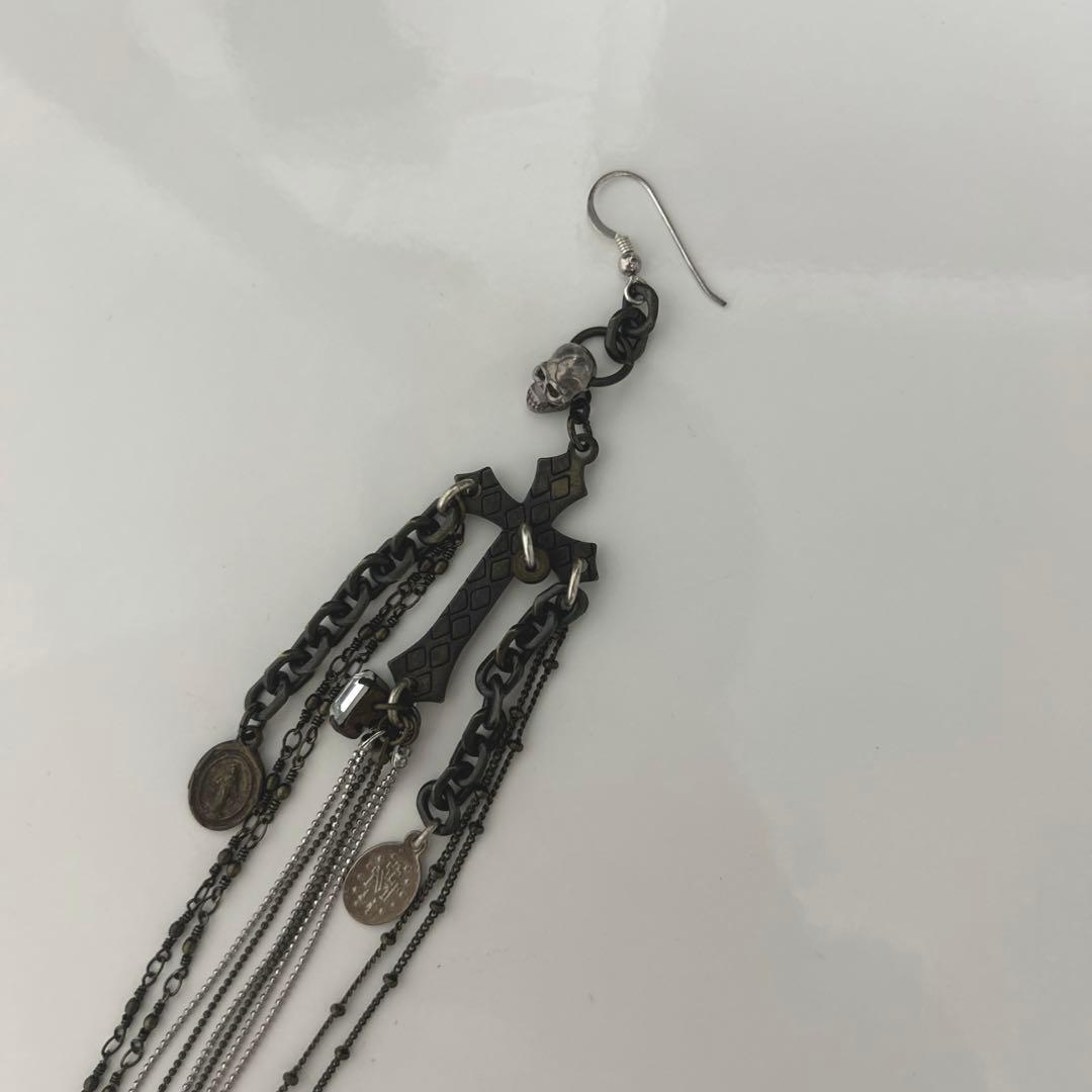 gunda ガンダ skull crossdesign piace ピアス