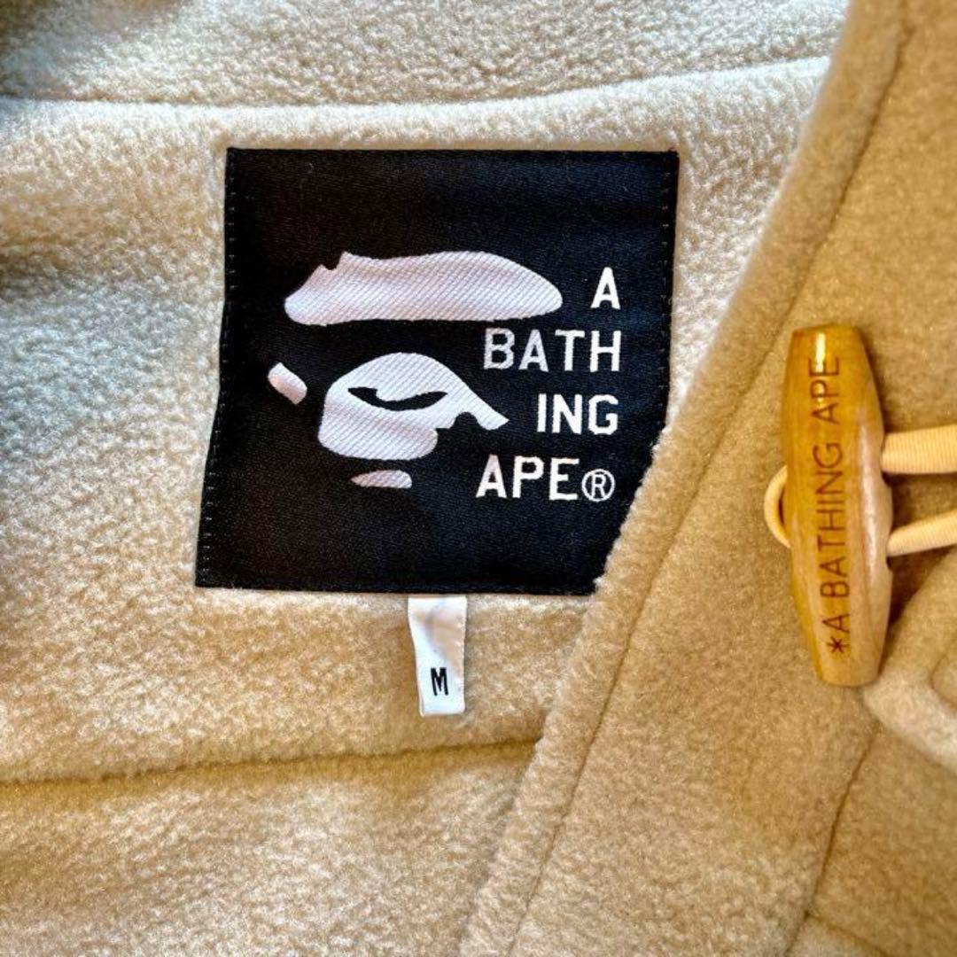 美品 A BATHING APE フリース ダッフルコート ベージュ - メルカリ
